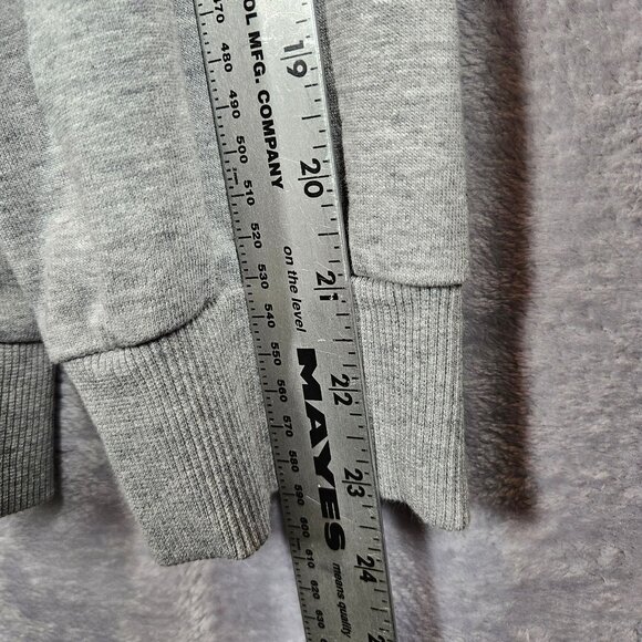 Adidas Hoodie Pullover Sweatshirt Men XL Gray Athleisure Workout Athletic School - Picture 8 of 13
